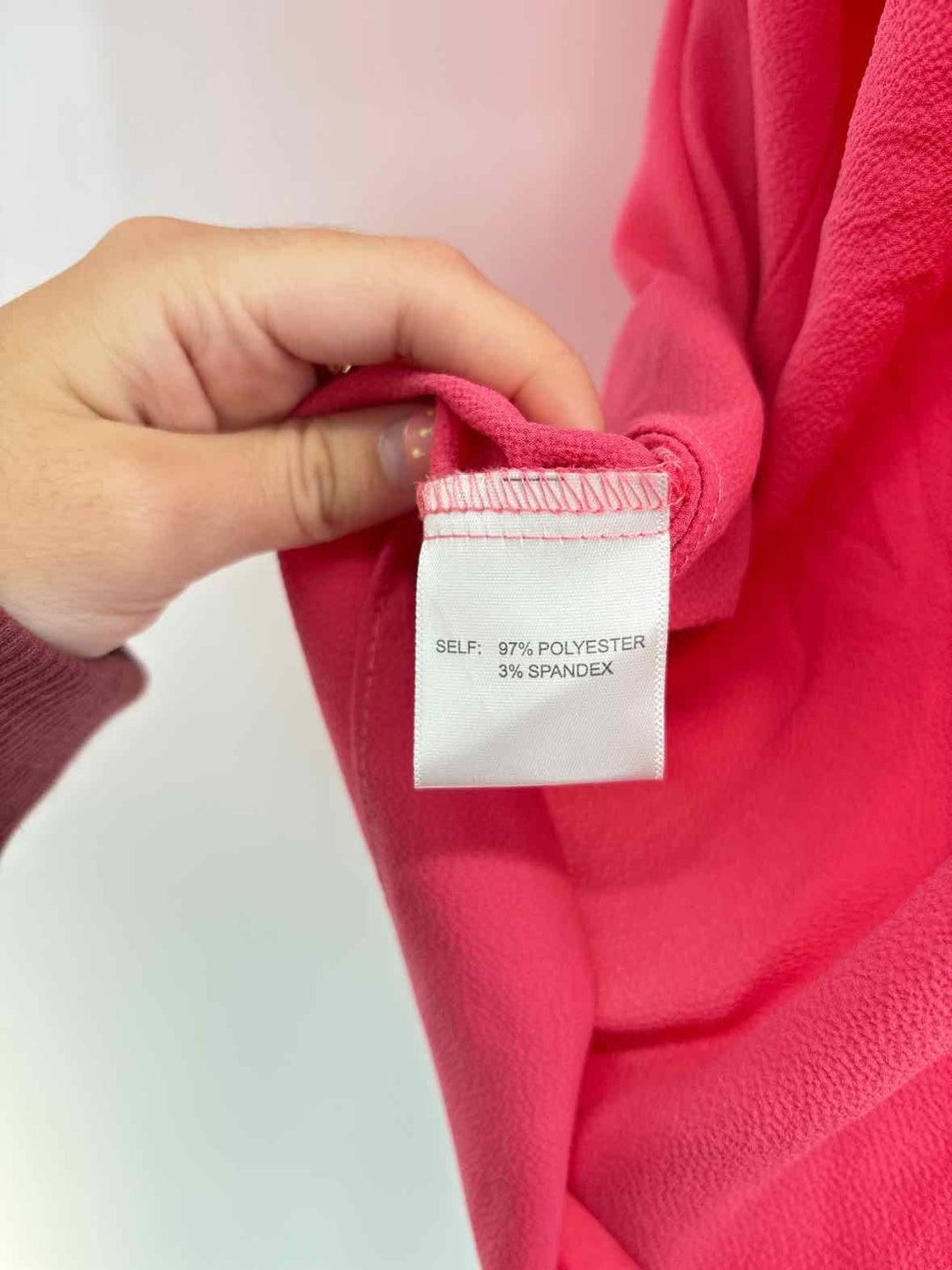 Size X ROSE + OLIVE Pink Shirt