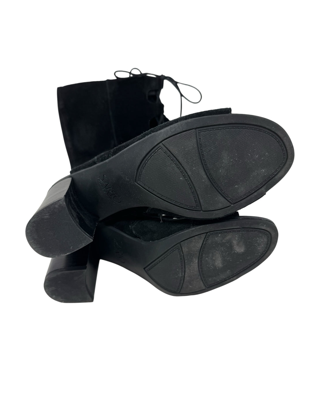 Shoe Size 9 FRANCO SARTO Black Suede Boots