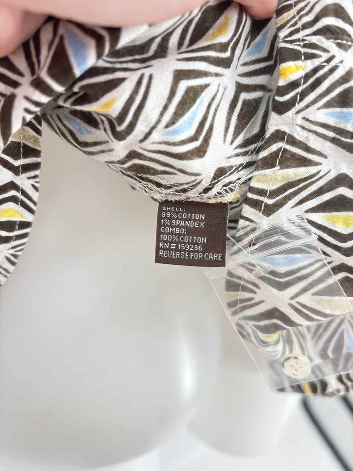 Size L J MCLAUGHLIN Brown Cotton Shirt