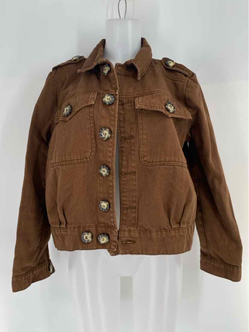 Size M FREE PEOPLE Brown Jacket