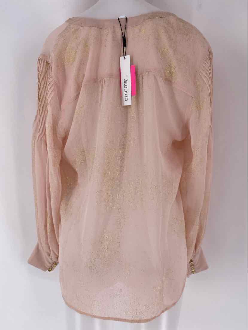 Size 12 Chico's Pink Shirt