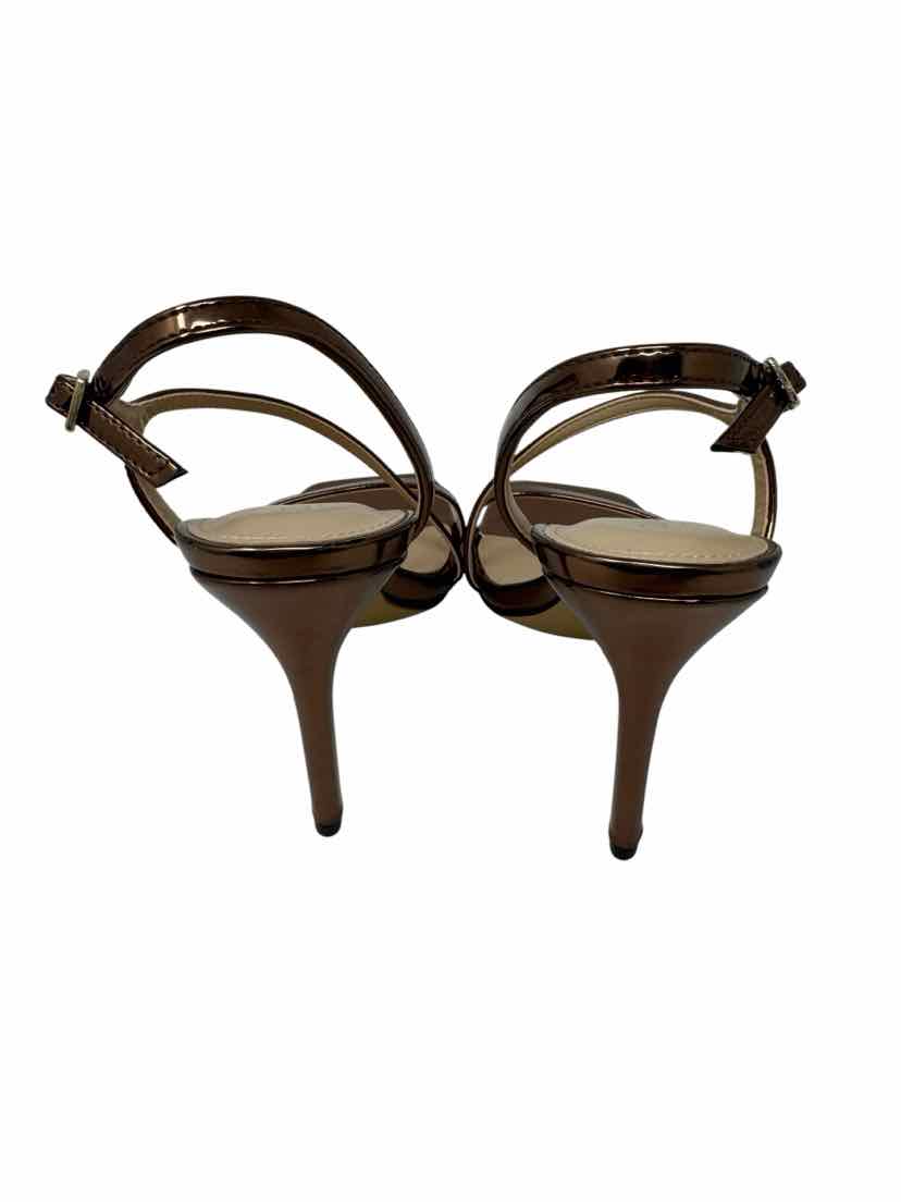 Shoe Size 6 Calvin Klein Bronze PATENT Sandals