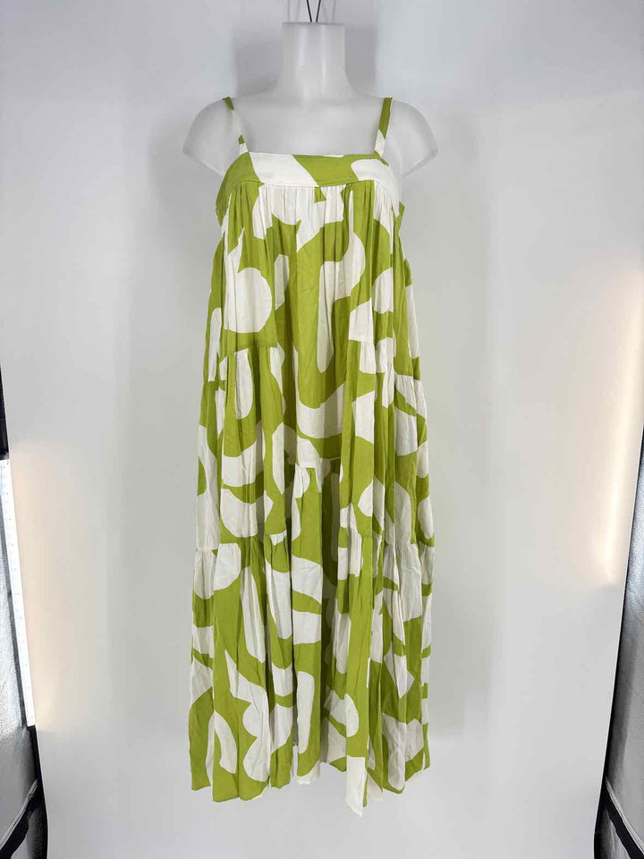 Size S Green Print Dress