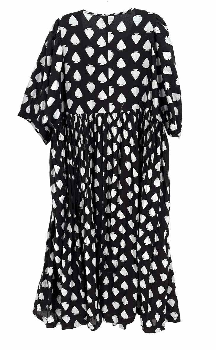 Size XL Black Print Dress