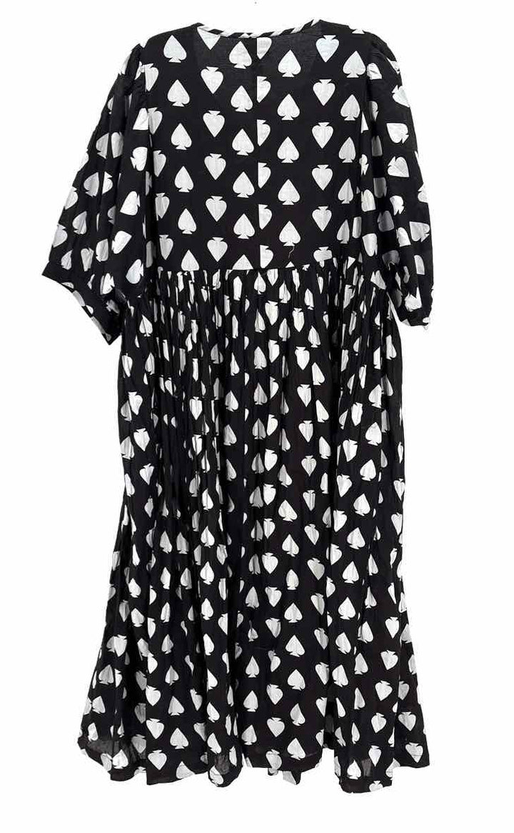 Size XL Black Print Dress