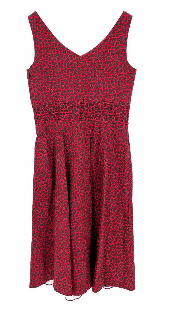 Size 12 Red Print Dress