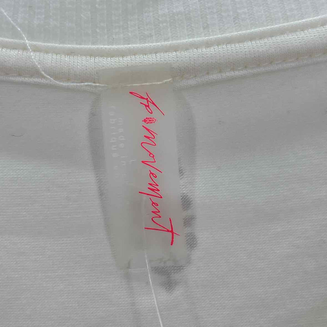 Size L FREE PEOPLE Ivory Cotton Shirt