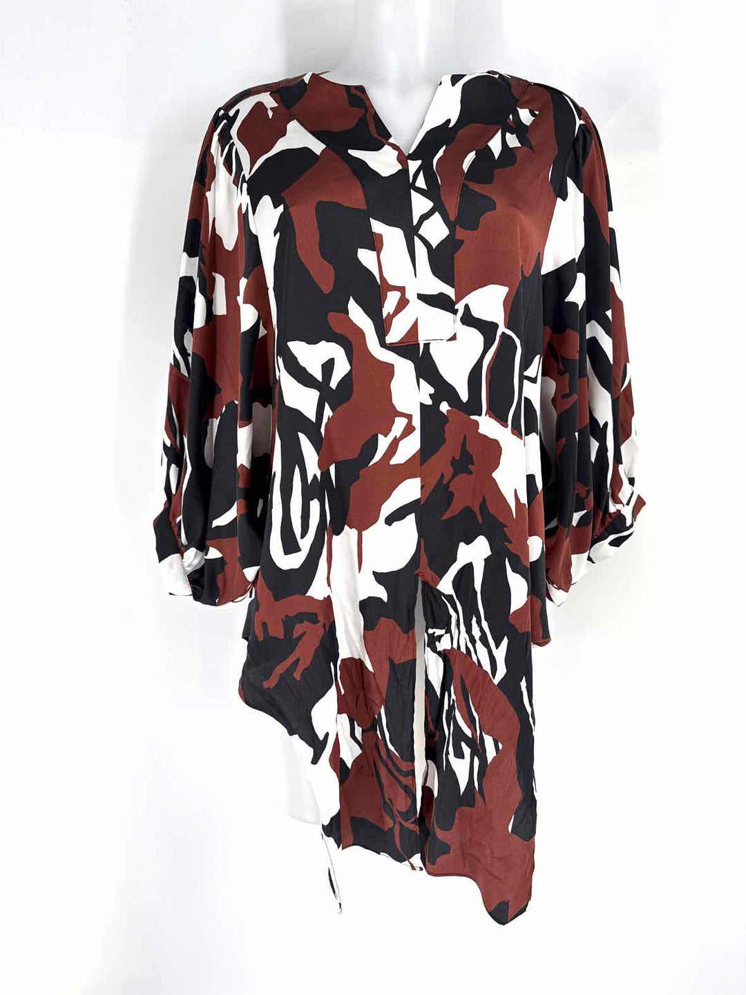 Size 8 Chico's Brown Print Shirt