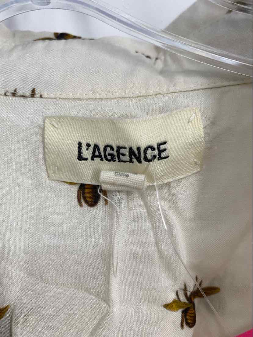Size XS L'AGENCE Cream Shirt