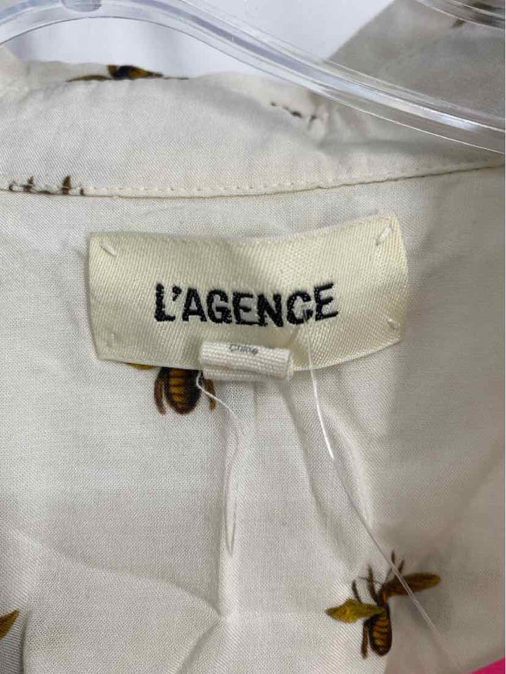 Size XS L'AGENCE Cream Shirt