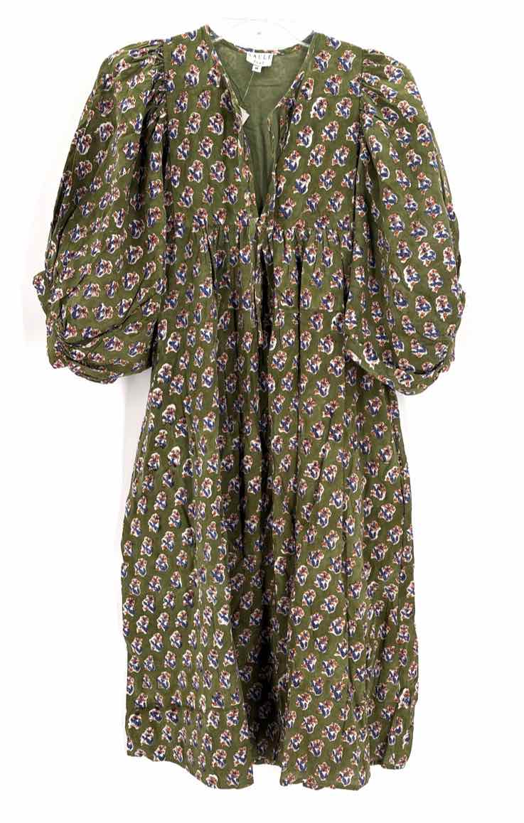Size M Green Print Dress