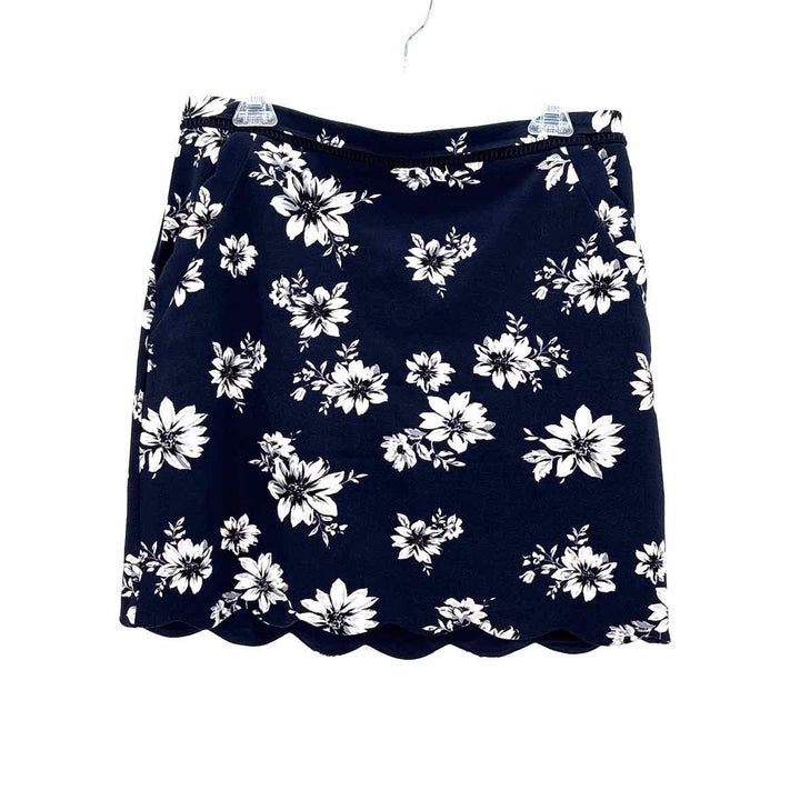 Size L SKIES ARE BLUE Navy Print Skirt