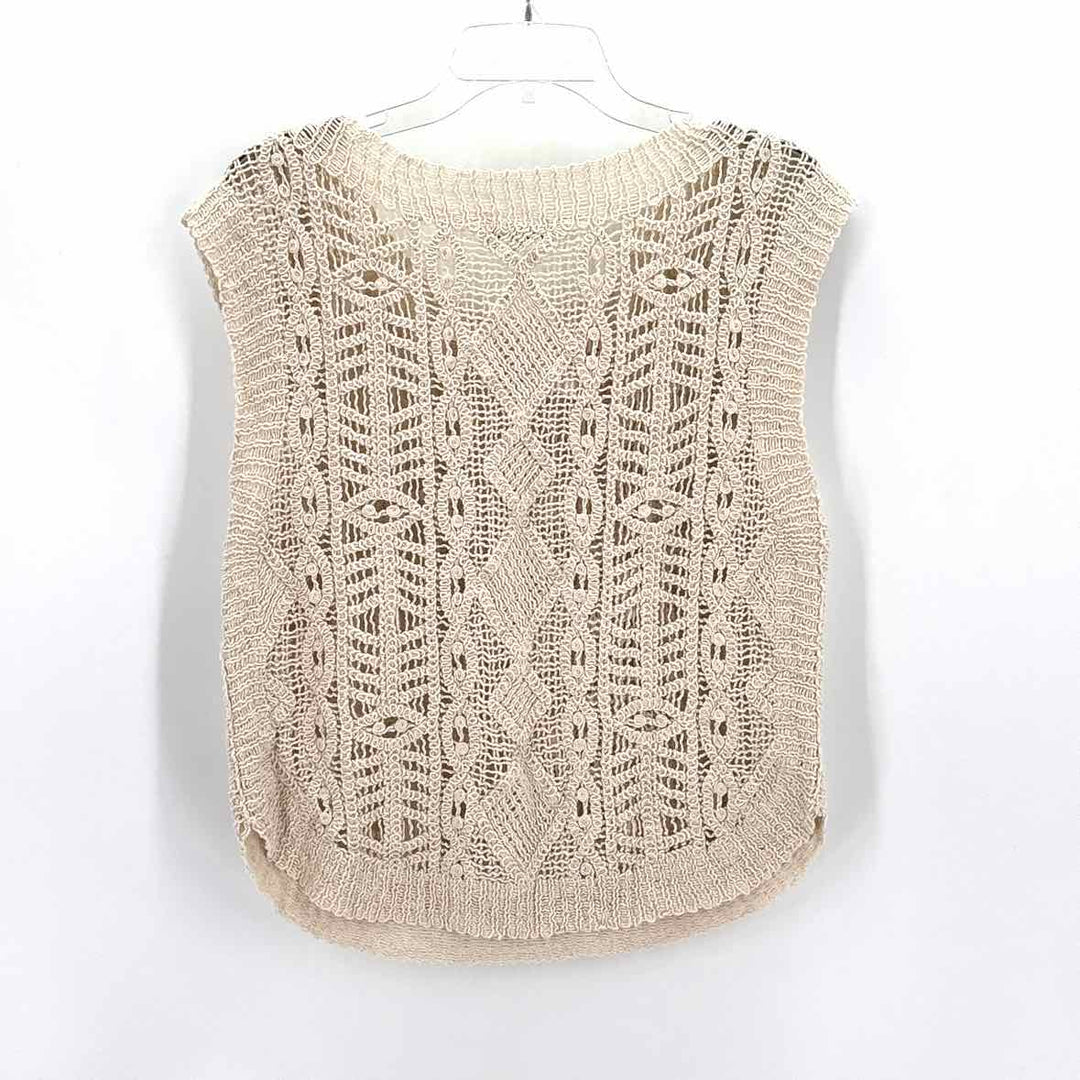 Size L Z SUPPLY Tan Knit Knit Shirt