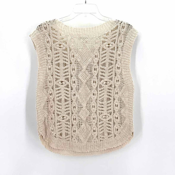Size L Z SUPPLY Tan Knit Knit Shirt
