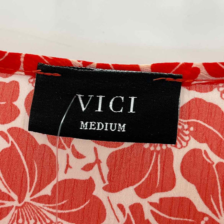 Size M VICI Red Print Shirt