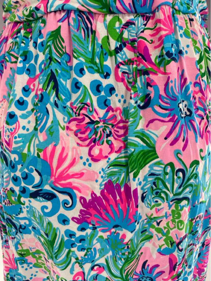 Size L Lilly Pulitzer White Print Dress