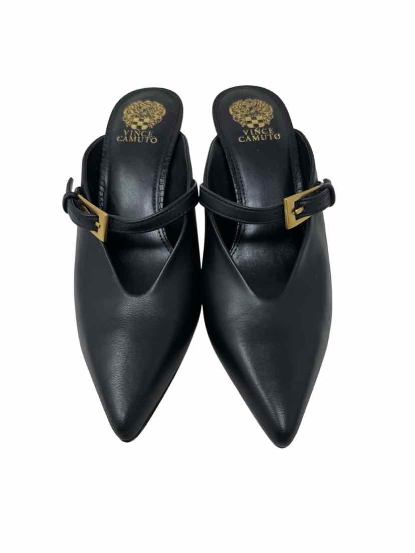 Shoe Size 7 Vince Camuto Black Leather Pumps