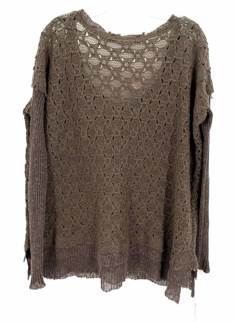 Size L FREE PEOPLE Brown Sweater