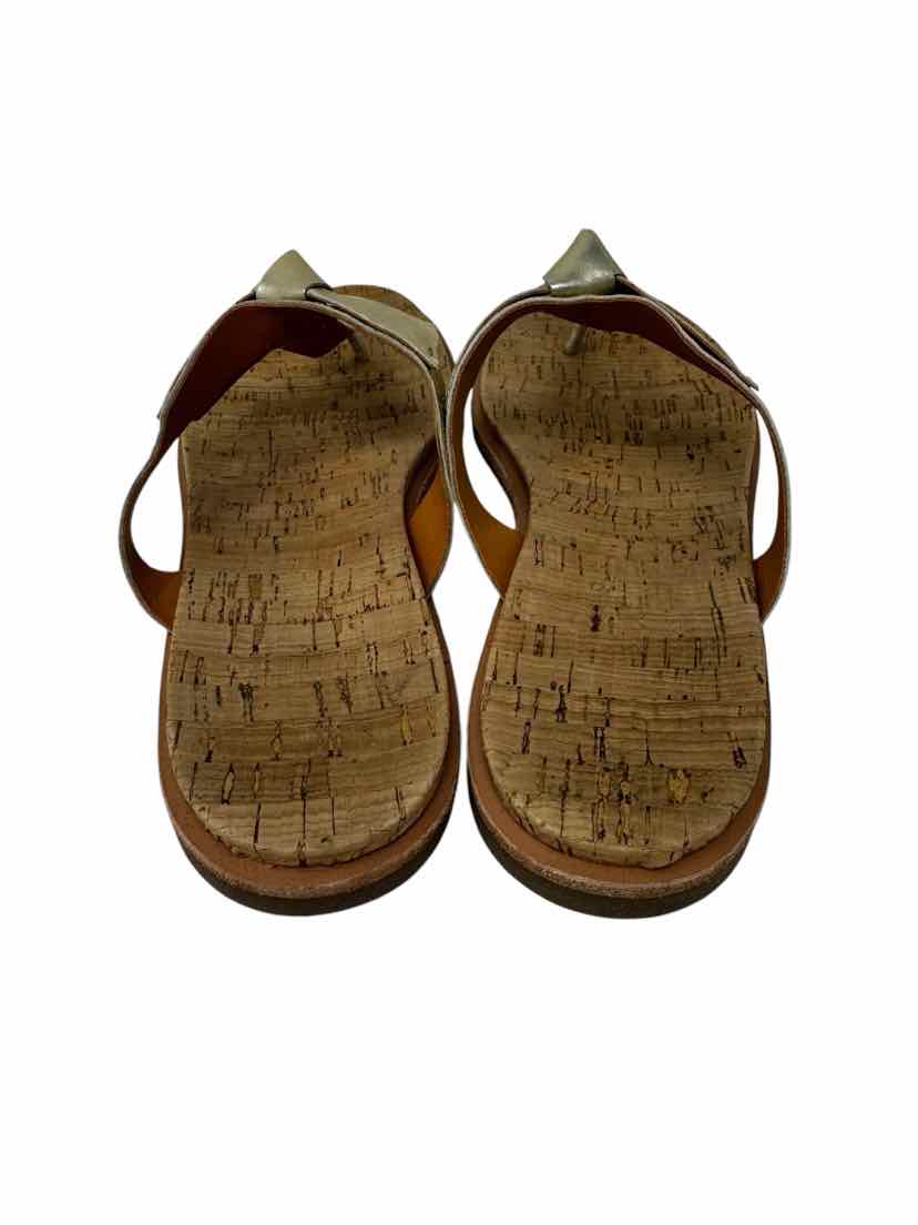 Shoe Size 9 KORK EASE Gold Leather Sandals