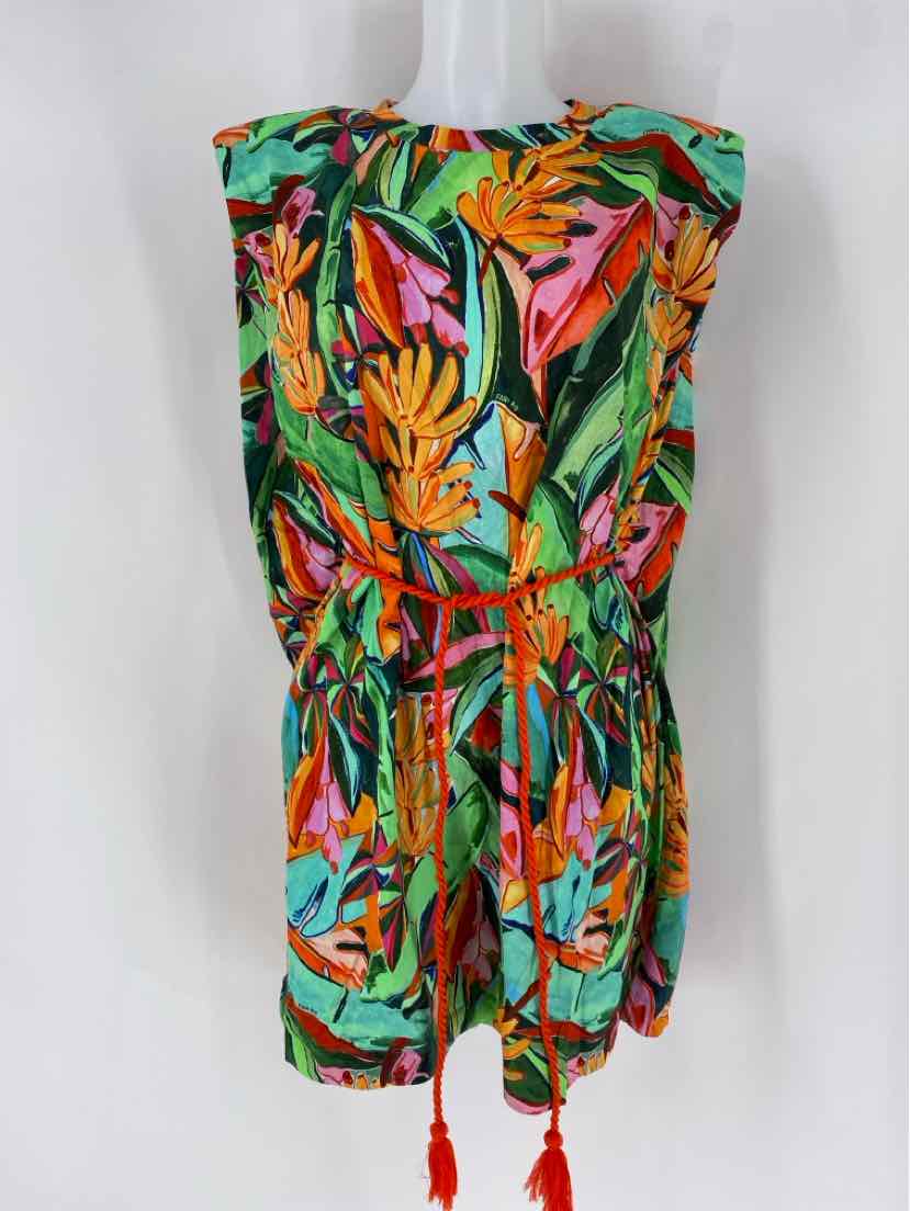 Size XL FARM RIO Multi-Color Cotton Dress