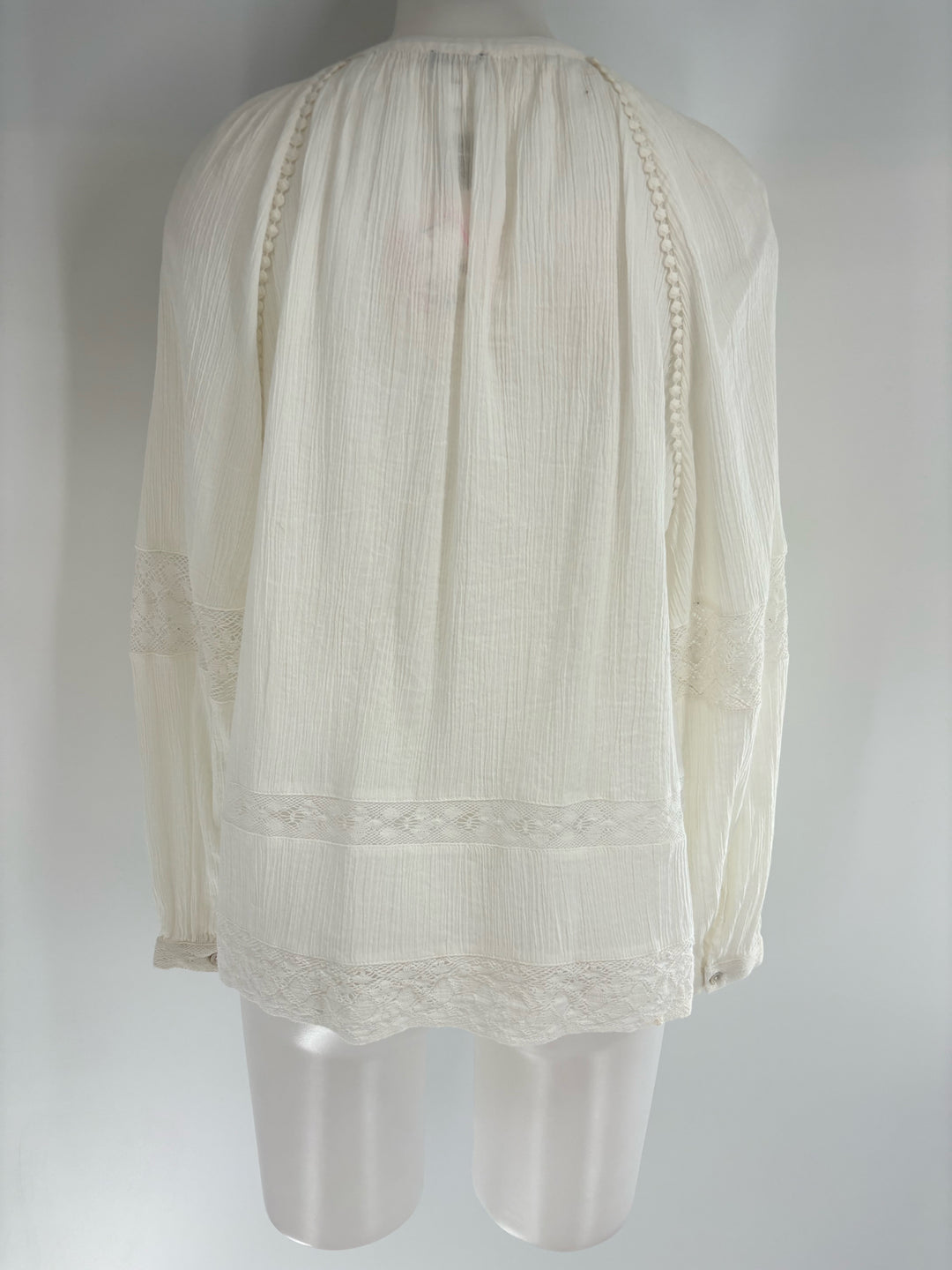 Size L Chico's White Lace Shirt