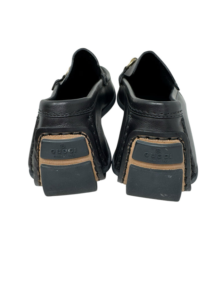 Shoe Size 8 Gucci Black Leather Luxury - Flats