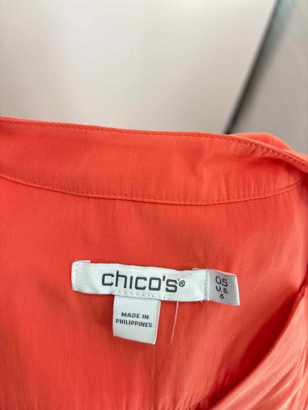 Size 6 Chico's Orange Dress