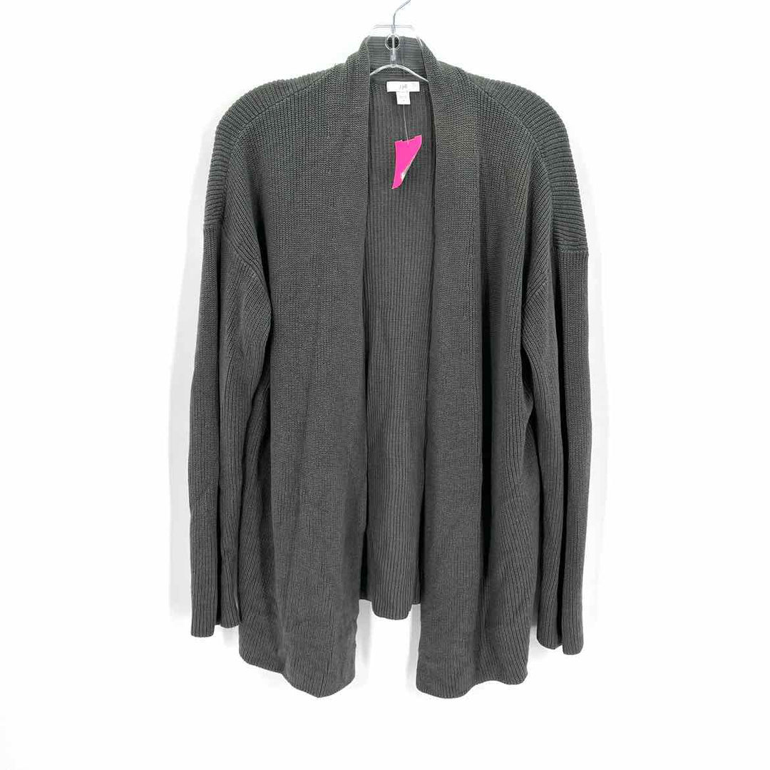 Size M J JILL Olive Knit Cardigan