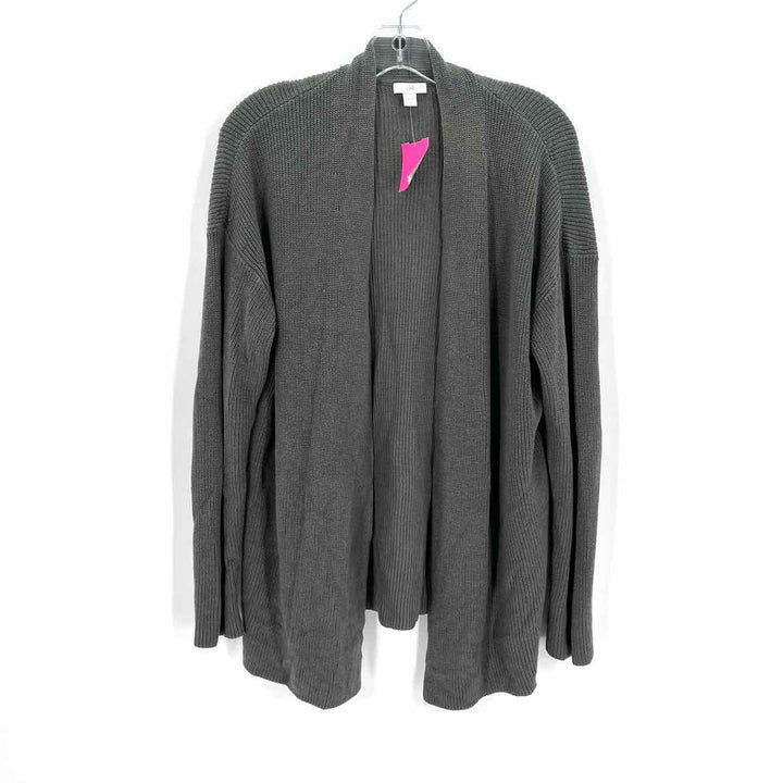 Size M J JILL Olive Knit Cardigan