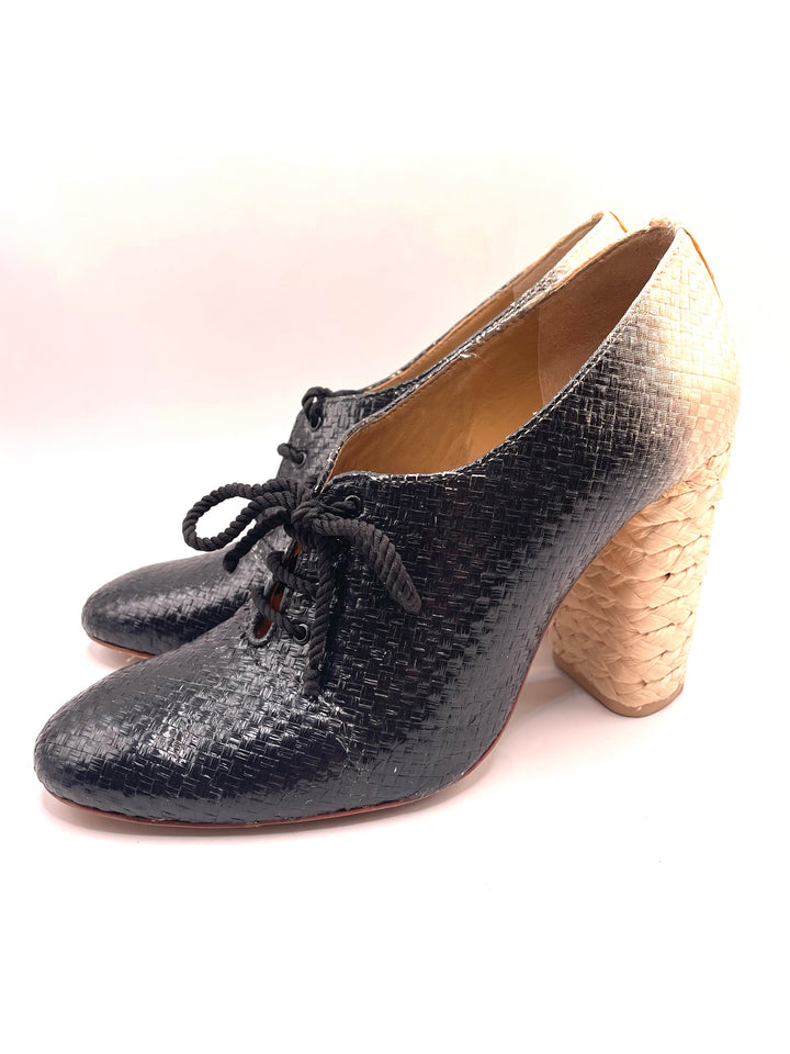 Shoe Size 8 Tory Burch Black Leather Pumps
