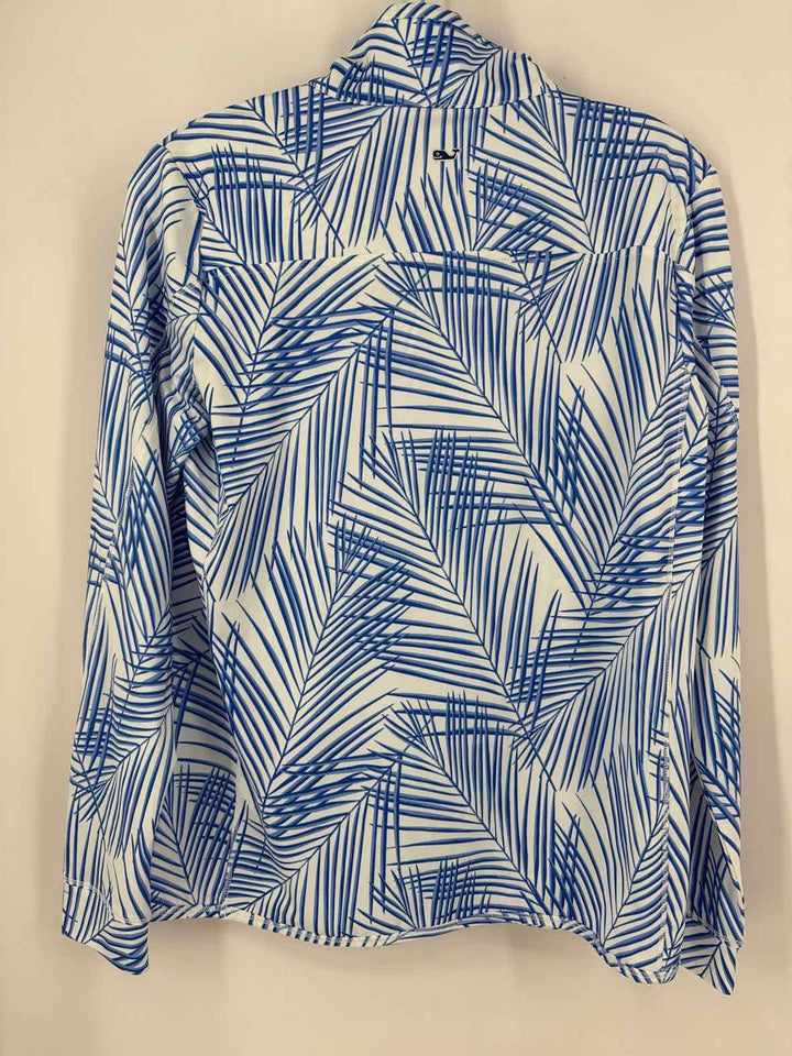 Size S Vineyard Vines Blue Print Shirt