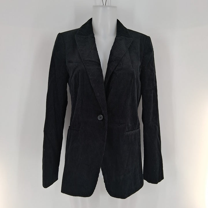 Size 6 Banana Republic Black Velour Blazer