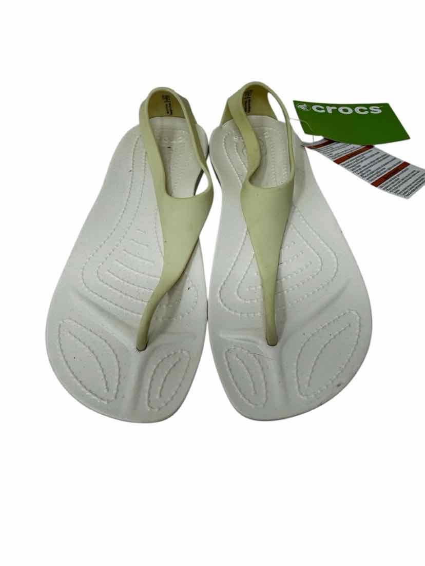 Shoe Size 6 Crocs Ivory Sandals