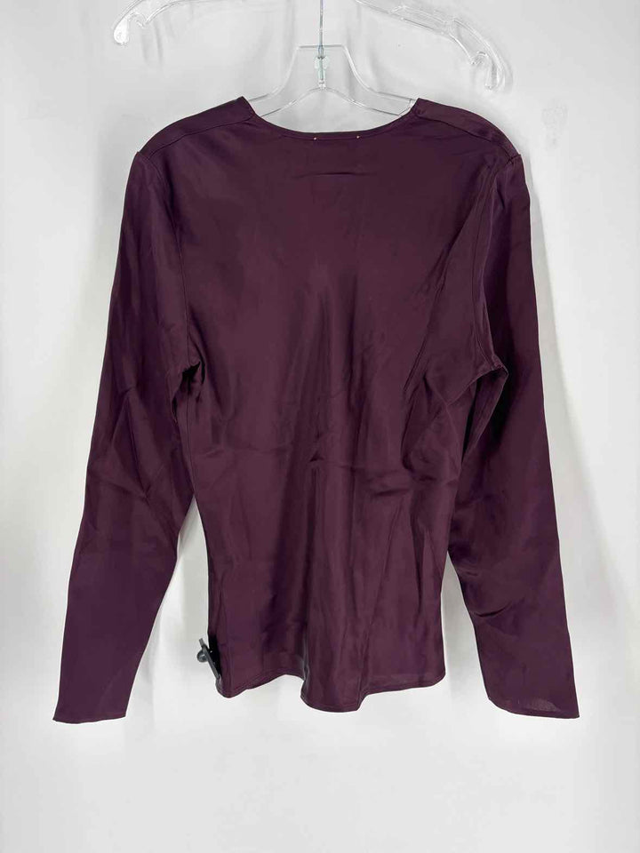 Size M Purple Silk Shirt