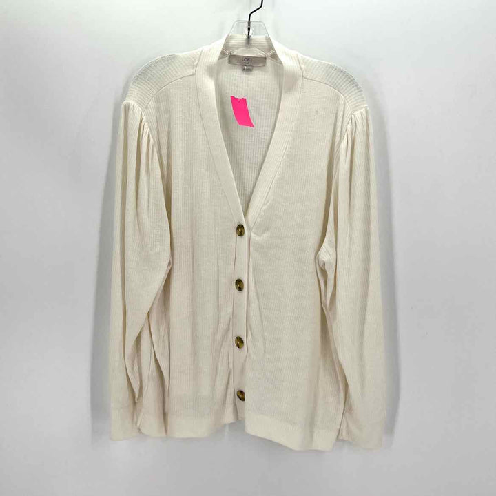 Size 22 LOFT Cream Cardigan