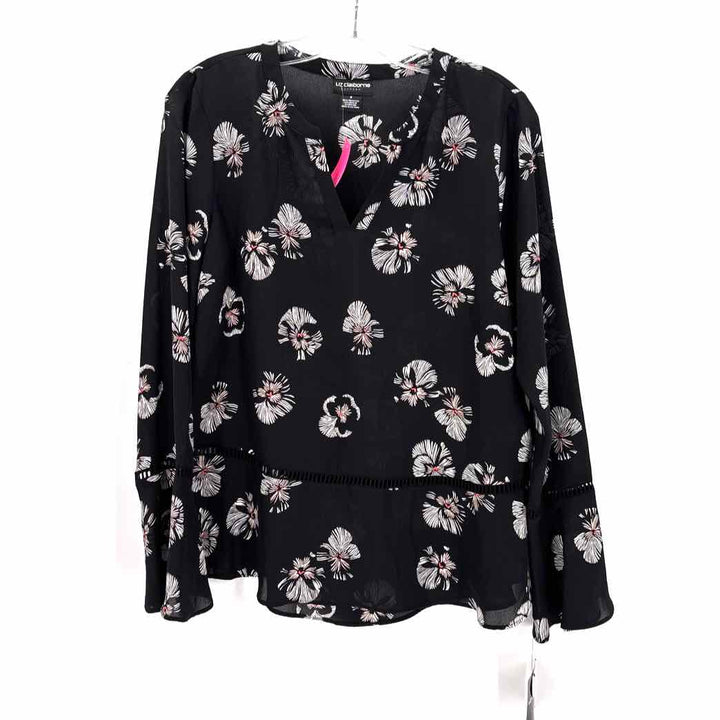 Size S LIZ CLAIBORNE Black Shirt