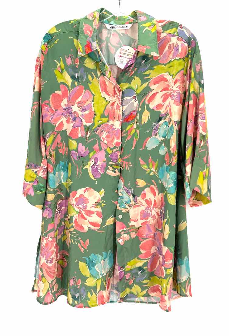 Size S ZARA Green Shirt