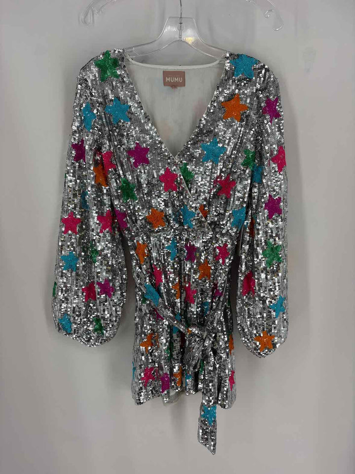 Size S SHOW ME YOUR MUMU Silver Dress
