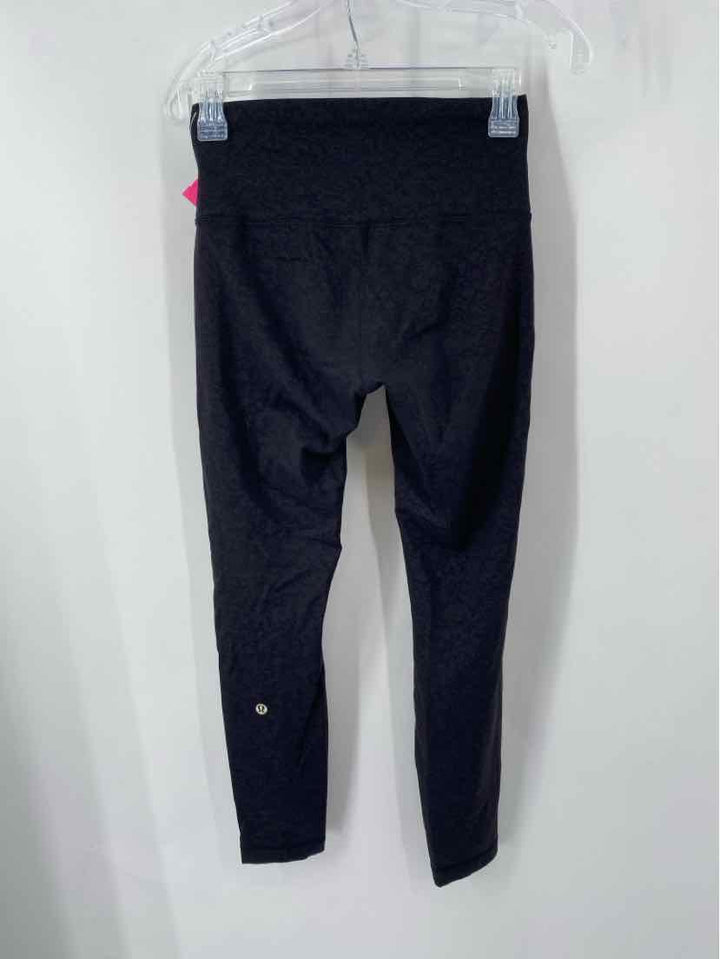 Size 6 Lululemon Black Print Pants
