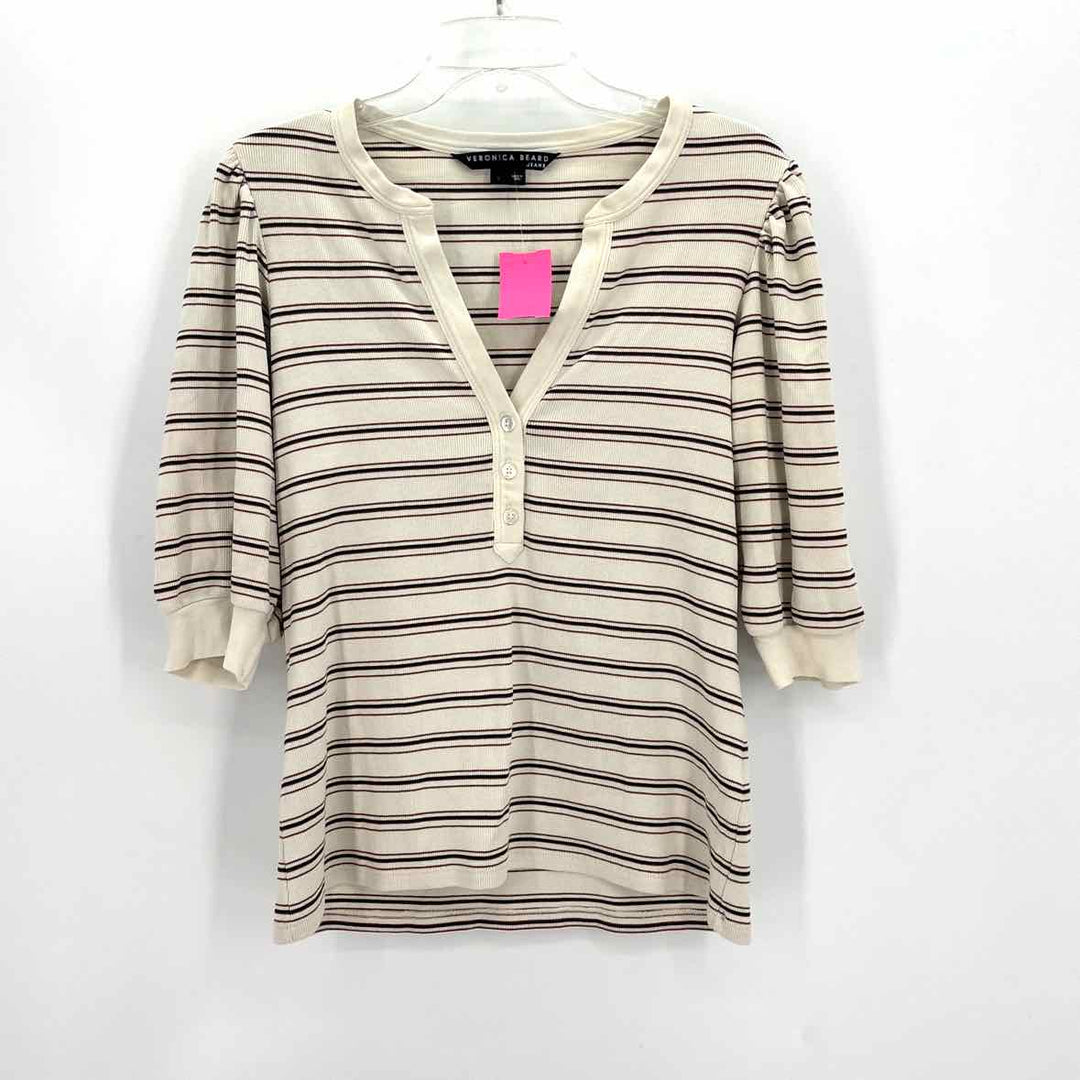 Size L VERONICA BEARD Cream Shirt