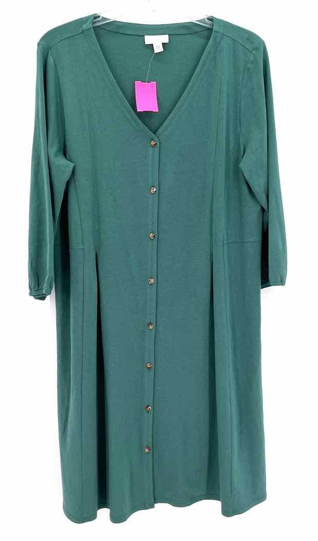 Size M J JILL Green Dress