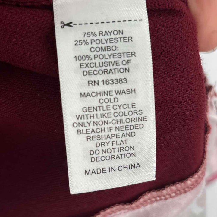 Size L Burgundy Sweater