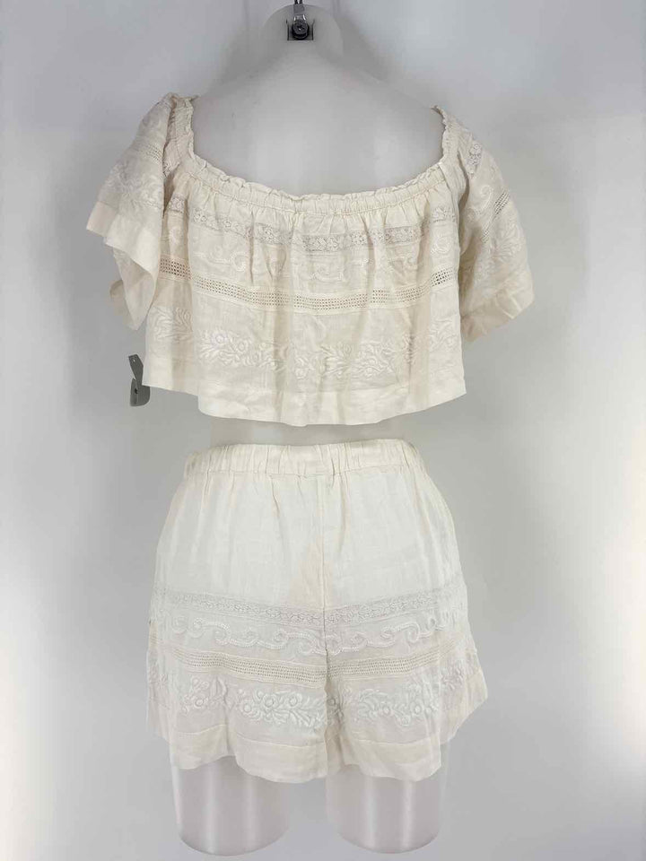 Size L White Lace 2 PC Dress