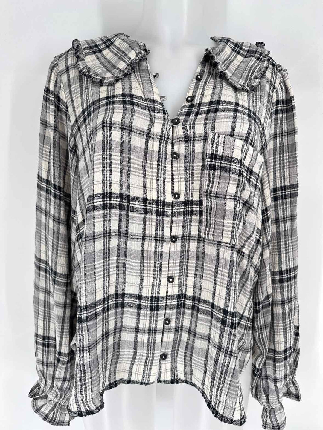 Size L Pilcro & the Letterpress Gray Shirt