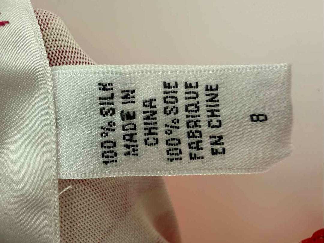 Size 8 DIANE VON FURSTENBERG Red Dress