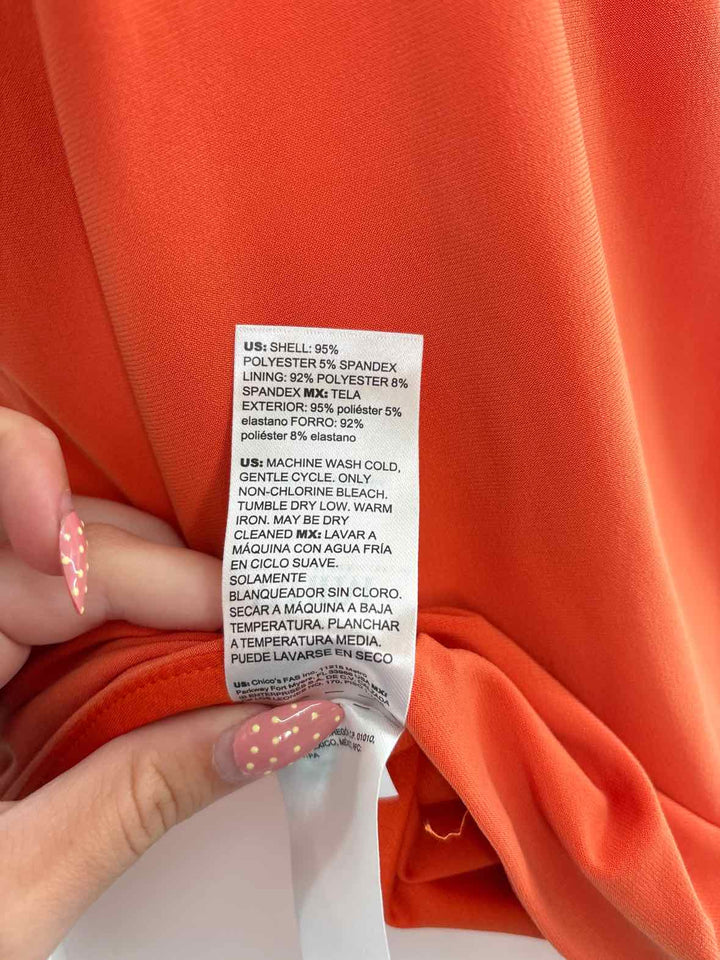 Size XL White House Black Market Orange Shirt