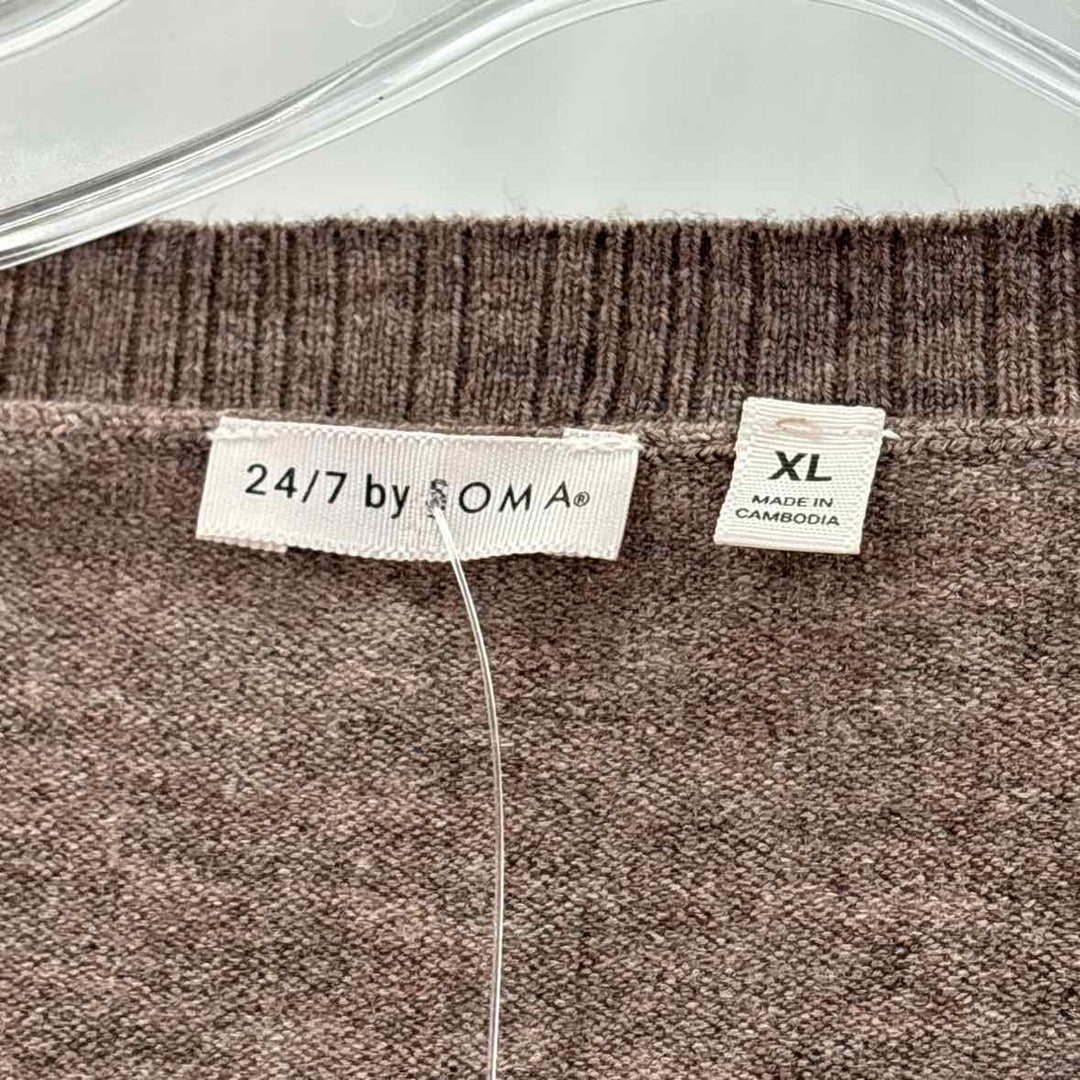Size XL SONOMA Brown Sweater