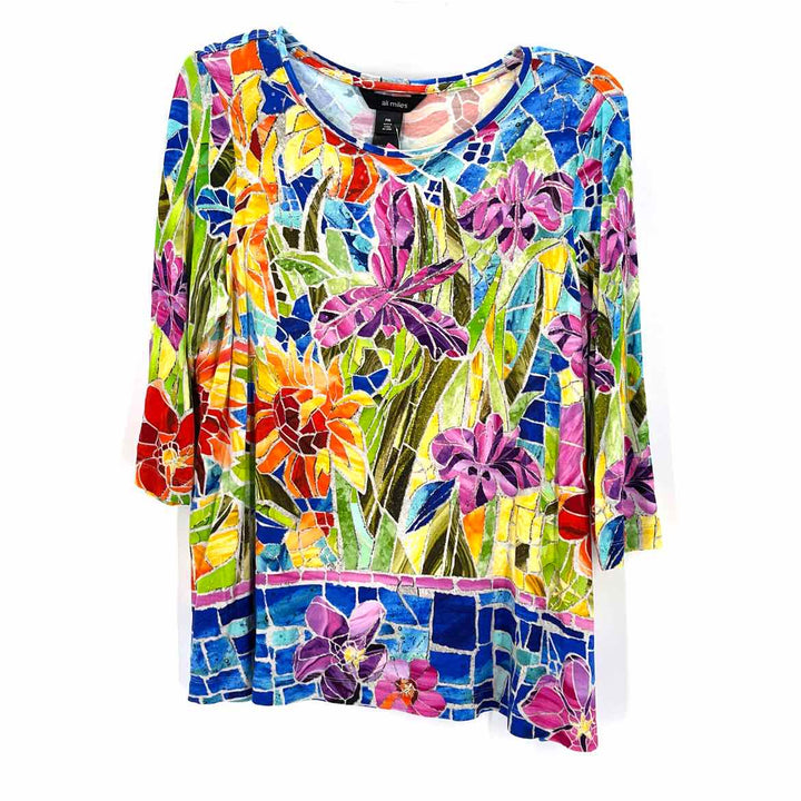 Size M ALI MILES Multi-Color Shirt