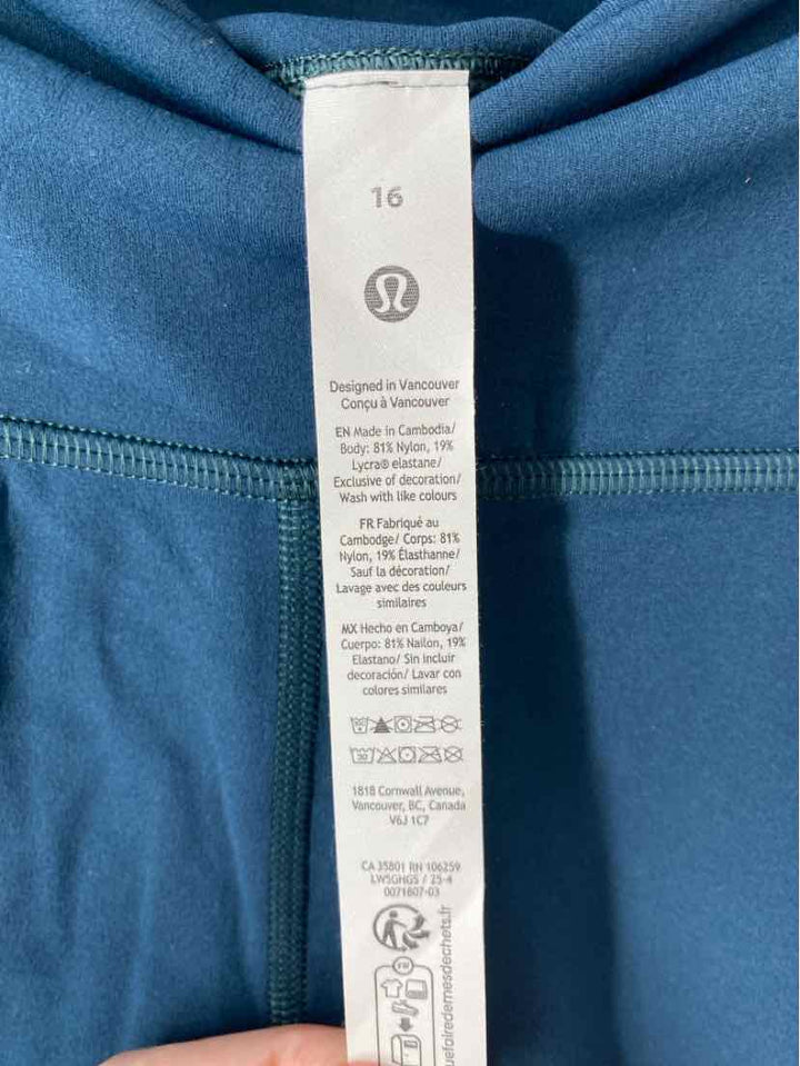 Size 16 Lululemon Teal Pants