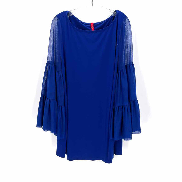 Size L Royal Blue Knit Mesh Shirt